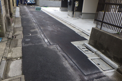 細街路拡幅整備工事